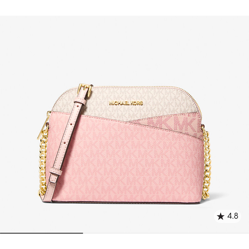 NWT, MK Jet Set Travel Color-Block Signature Logo Crossbody – Powder Blush Multi